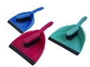 Kehrset mit Gummi Handfeger + Kehrschaufel  Handbesen Kehrblech versch. Farben