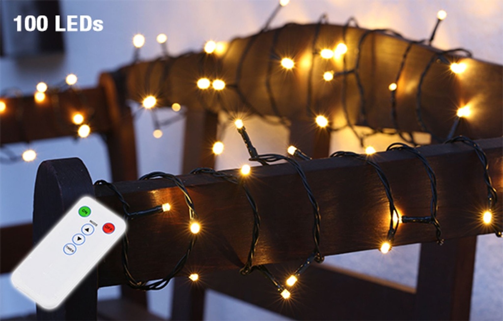 [8737] LED Weihnachtsbaum Beleuchtung Leuchtkette Lichterkette
