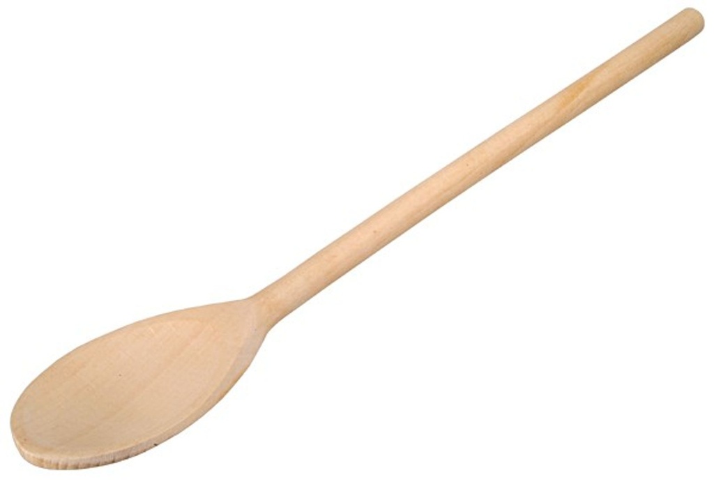 [1528] Kochlöffel oval 80cm mit Aufhängelochbohrung am Stielende Buche Holz