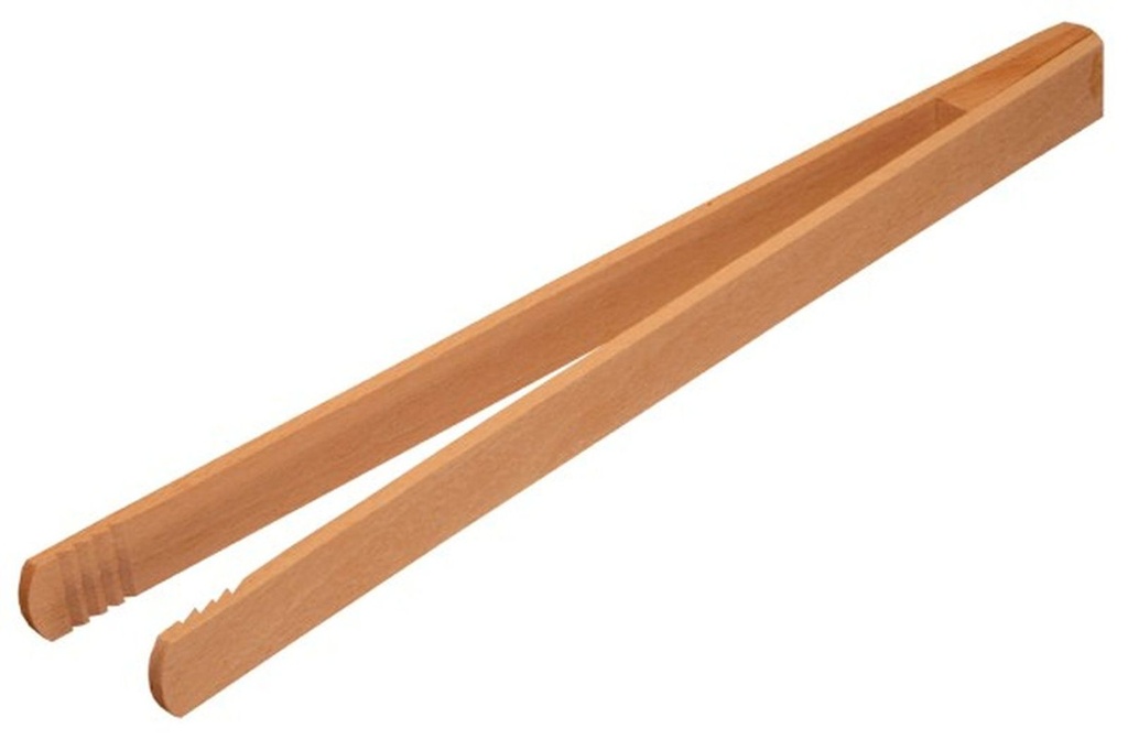 Grillzange Steakwender Grillen Buchenholz Holz 30 cm geleimt
