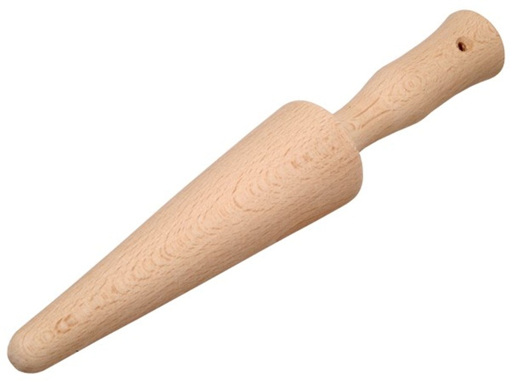 [1739] Holz Waffelhorn Waffelformer Hörnchen Waffeln formen 24 cm