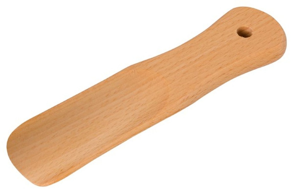 [1935] Schuhlöffel Schuhanzieher Holz geölte Buche 15,5 cm