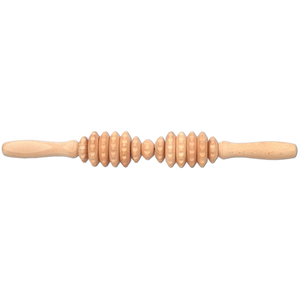 Massageroller Rückenmassage Holz 40x5cm