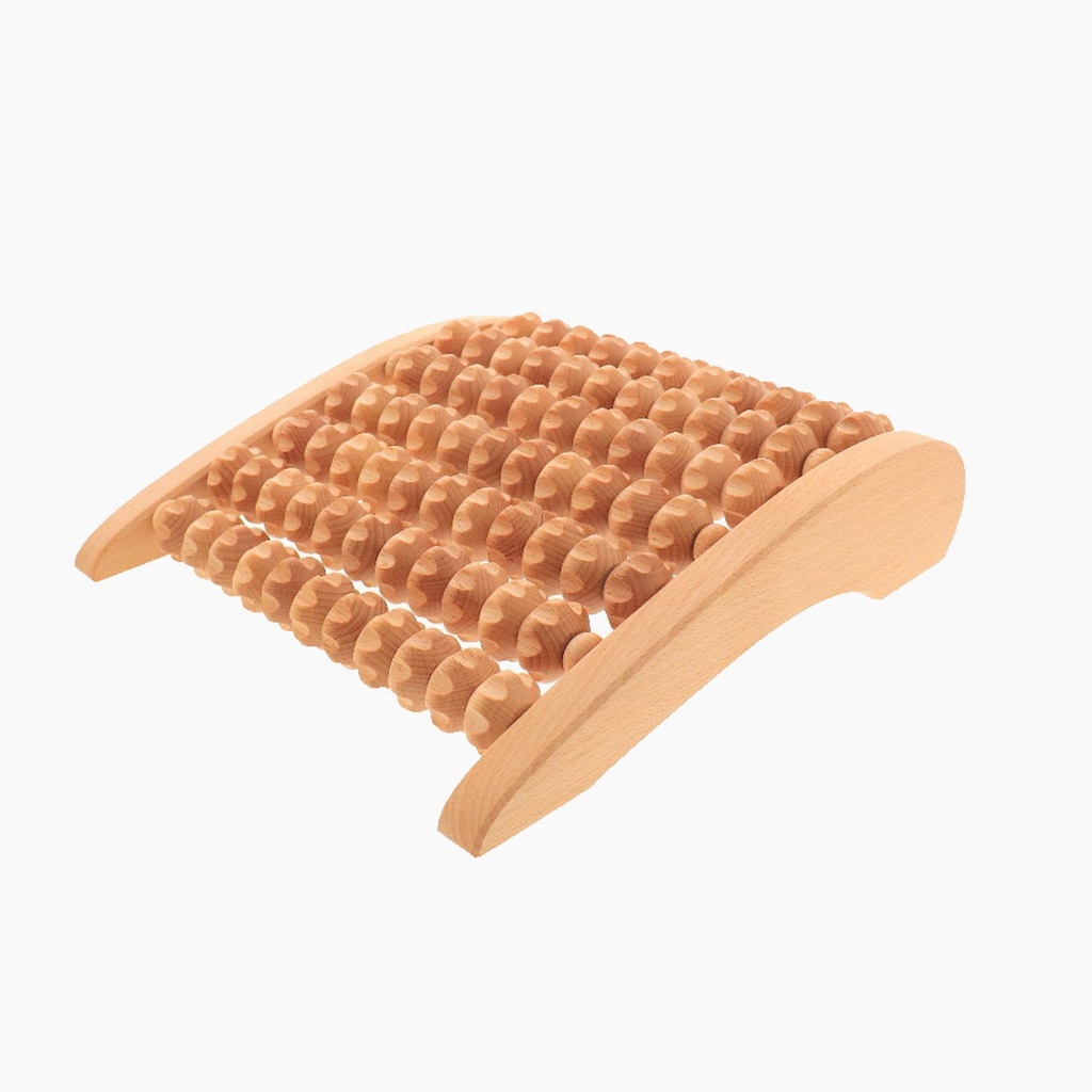 Fußmassageroller asymmetrisch Holz 28x26 cm