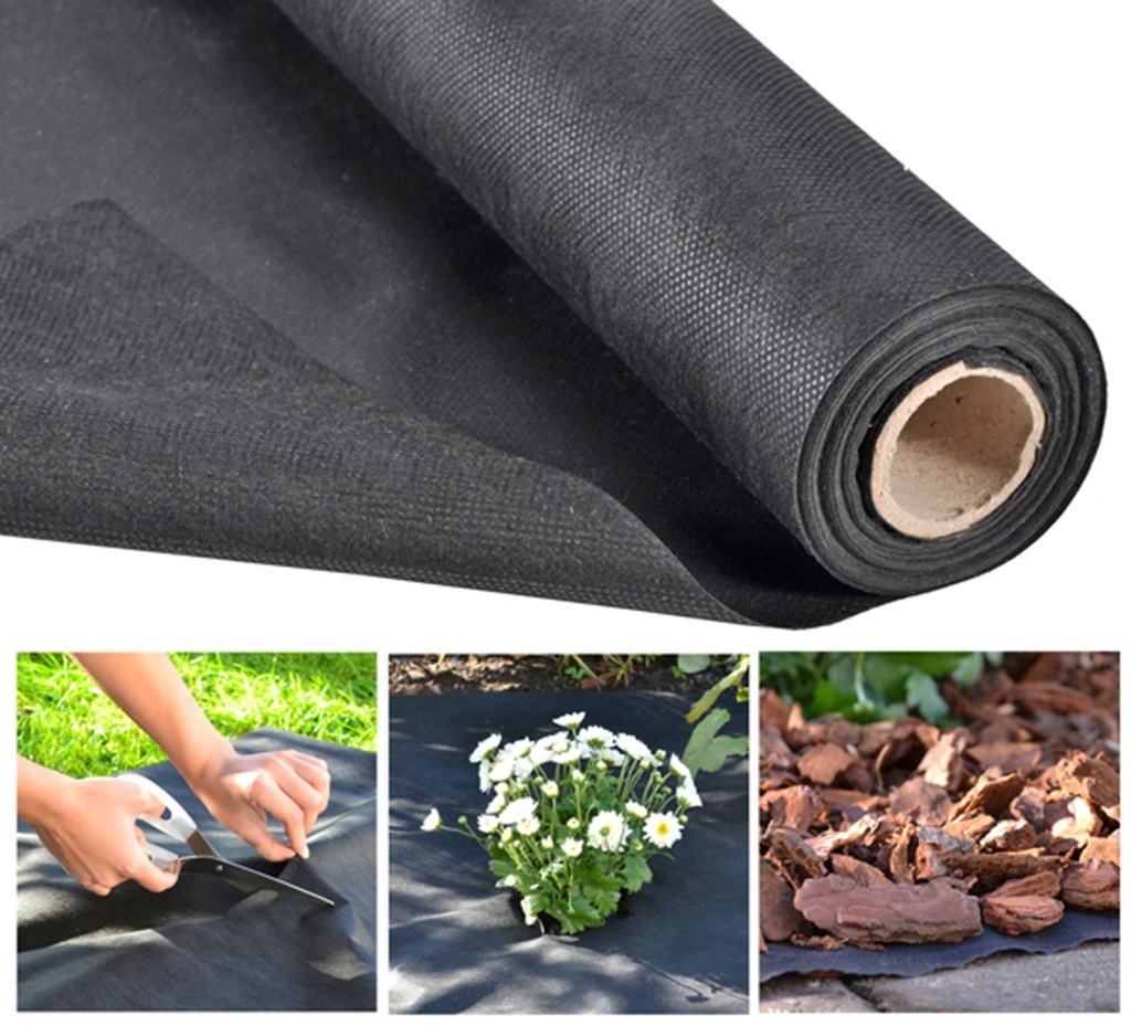 Gartenvlies Unkrautschutz Unkrautvlies Mulchvlies schwarz