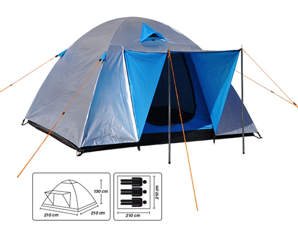 Iglu-Zelt Kuppelzelt Campingzelt Camping Festival Zelt für 3 Personen
