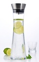 Wasserkaraffe Karaffe Wasserflasche Saftkrug Glaskaraffe Glaskanne 1L