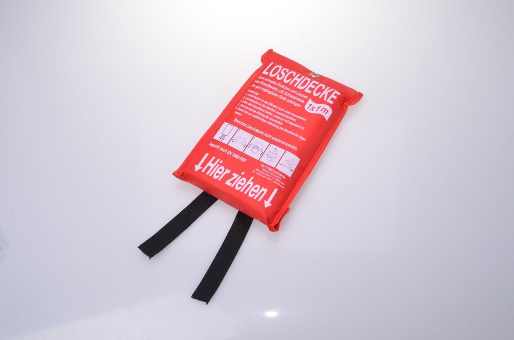 Löschdecke Feuerdecke Feuerlöschdecke Brandlöscher Fiberglas Decke 1x1 m