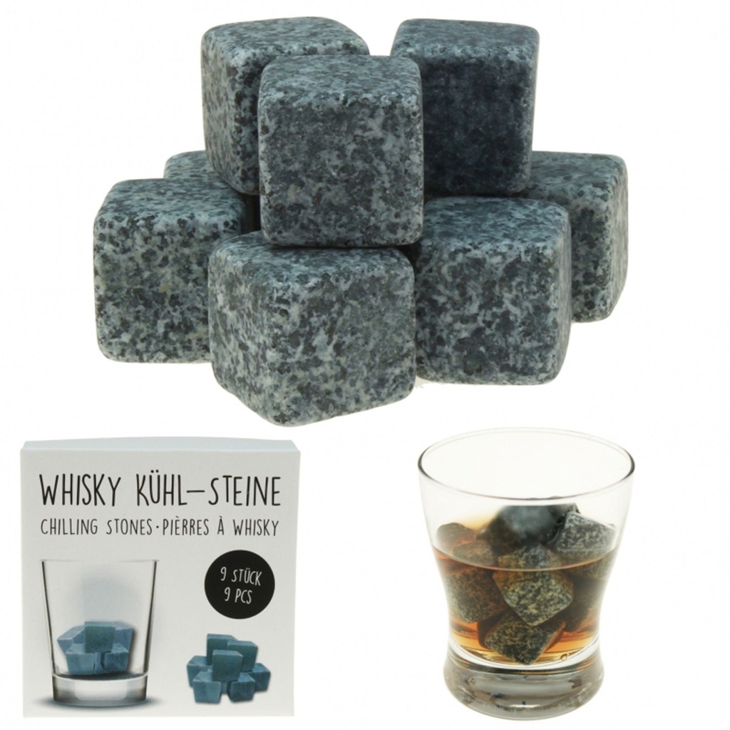 9x Whiskey Steine Whiskeysteine Kühlsteine Speckstein Eiswürfel Natursteine