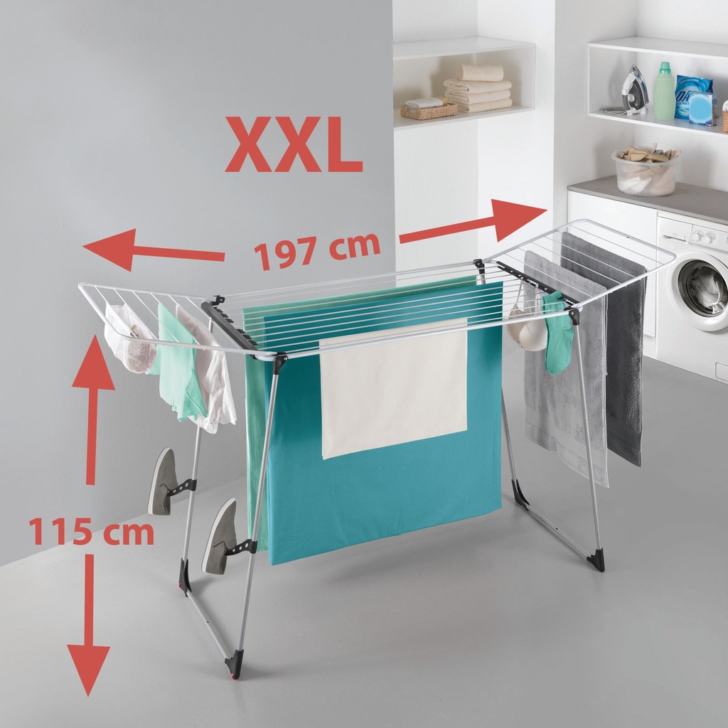 Flügelwäscheständer Wäscheständer Wäschetrockner Wäsche Halter Leine 24 m
