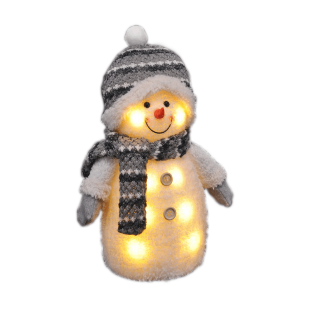2er Deko Schneemann Set Weihnachtsdeko Figur