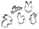 Zenker 5-tlg. Ausstecher Set Osterhase Ausstechform Keksausstecher