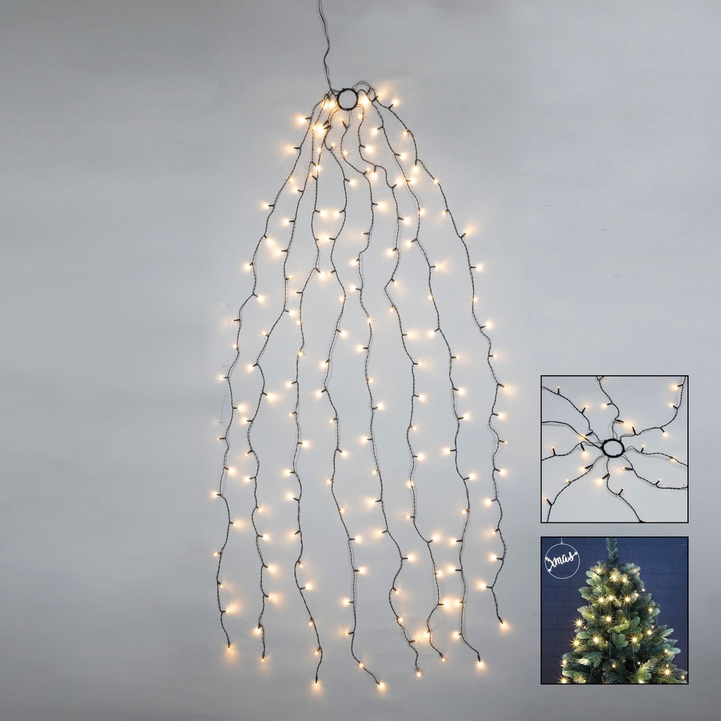 160 LED Tannenbaumlichterkette Weihnachtsbaum Baumbeleuchtung
