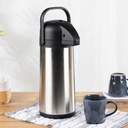 Edelstahl Airport Pumpkanne Thermoskanne Fassungsvermögen 3 Liter