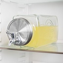 Kühlschrank-Getränkespender aus Glas, 3 L