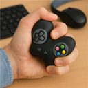 Antistress Ball Controller schwarz aus Kunststoff 11,5 cm